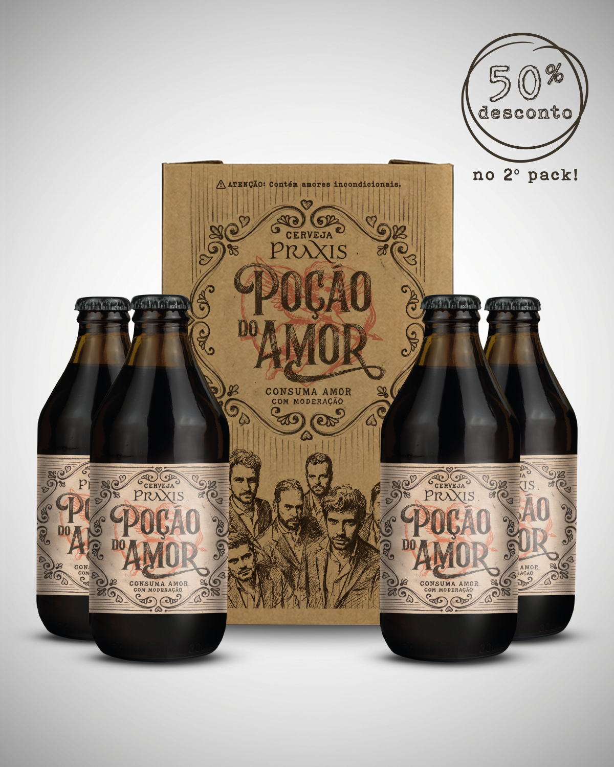 Pack 4 "Poções do Amor"